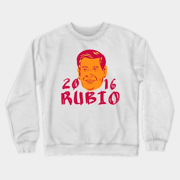 Marco Rubio President 2016 Retro Crewneck Sweatshirt by retrovectors